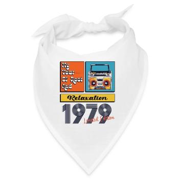 1979: Revolution bei klassischen Pop-Art-Walkmans - Bandana - Weiß - Vorne