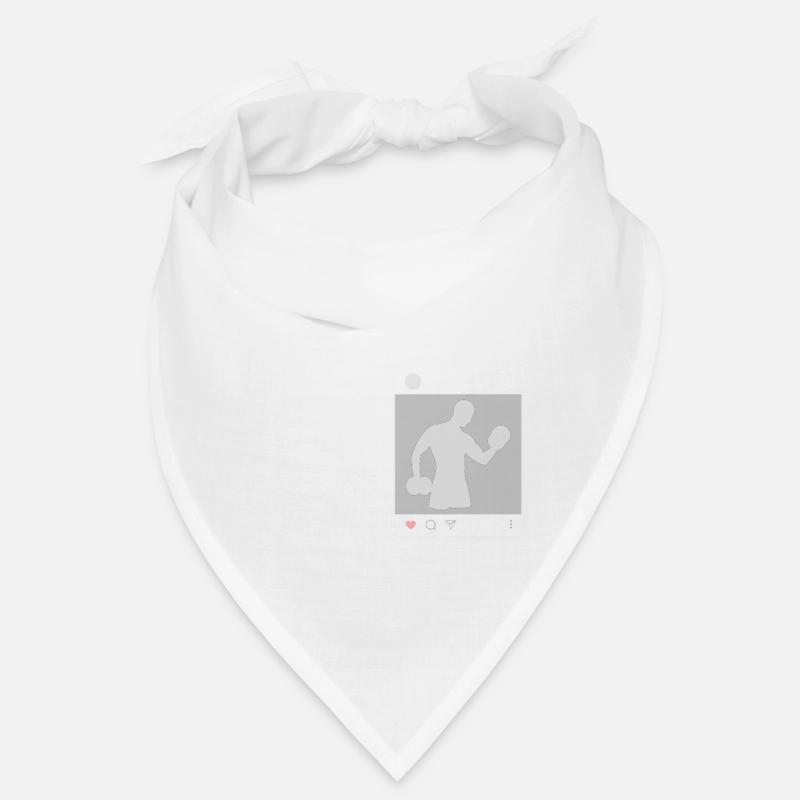 Mon temps libre : 100% muscu - Bandana - blanc
