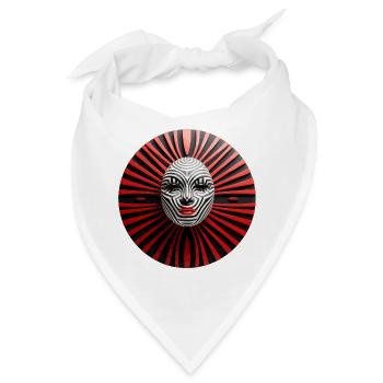 Zebra-Maske - Bandana - Weiß - Vorne