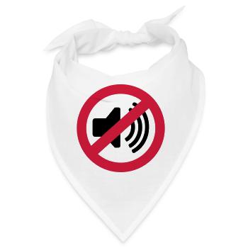 Musik Verbot - Bandana - Weiß - Vorne
