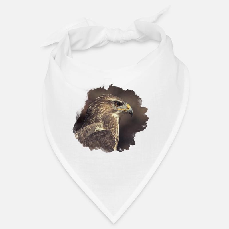 Mäusebussard - Bandana - Weiß