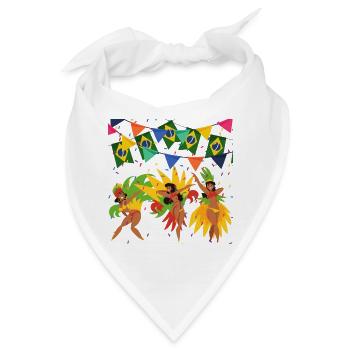 Samba Party - Brazil - Bandana - Weiß - Vorne