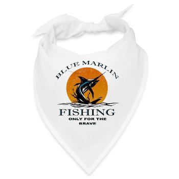 Blue Marlin Fishing Fisherman - Bandana - Weiß - Vorne