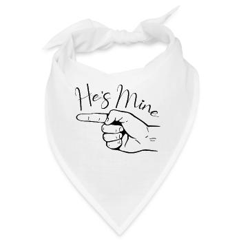 Valentinstag Seine Ihre Paare - Bandana - Weiß - Vorne