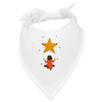 Mädchen Schaukel Stern Laura - Bandana - Weiß - Vorne