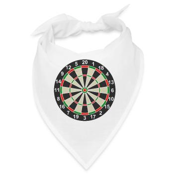 Dartscheibe Dart klassisch - Bandana - Weiß - Vorne