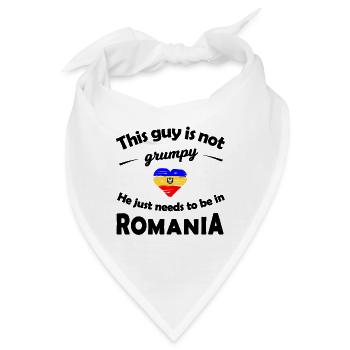 Rumänien - Bandana - Weiß - Vorne