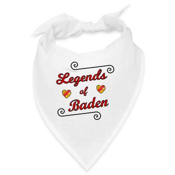 Die Badnerland Legenden - Bandana - Weiß - Vorne
