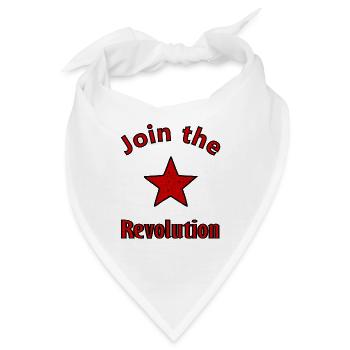 Die sozialistische Revolution - Bandana - Weiß - Vorne