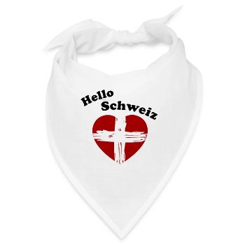 Auswanderer Schweiz - Bandana - Weiß - Vorne