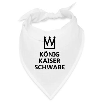 Der König Schwabe - Bandana - Weiß - Vorne