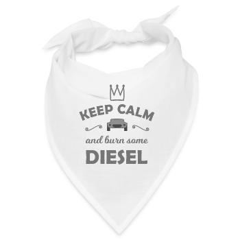 Diesel und Hubraum - Bandana - Weiß - Vorne