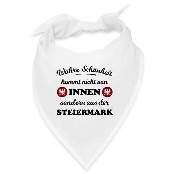 Schönheit aus der Steiermark - Bandana - Weiß - Vorne