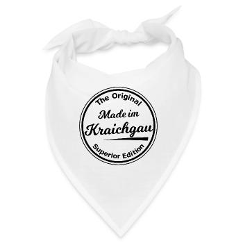Hergestellt im Kraichgau - Bandana - Weiß - Vorne
