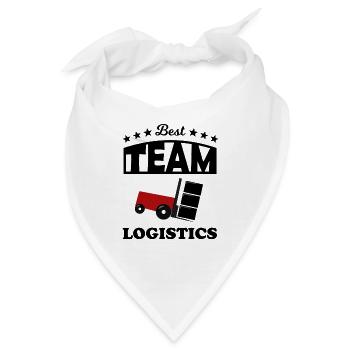 Das beste Transport Team - Bandana - Weiß - Vorne