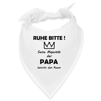 Der beste Papa - Bandana - Weiß - Vorne
