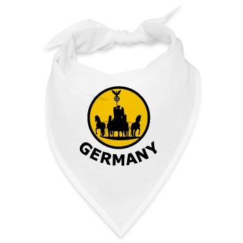 Die Fans aus Deutschland - Bandana - Weiß - Vorne
