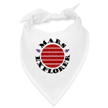 Die Entdecker des Mars - Bandana - Weiß - Vorne