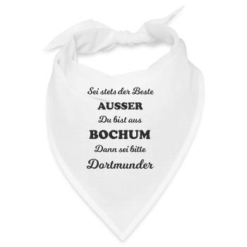 Fans aus dem Ruhrgebiet - Bandana - Weiß - Vorne