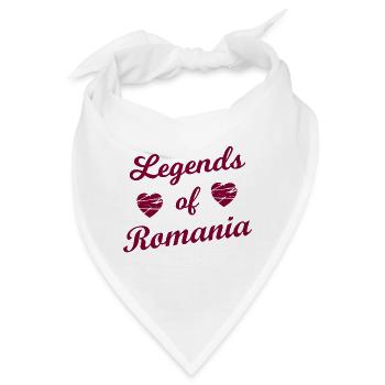 Die Mythen aus Rumänien - Bandana - Weiß - Vorne