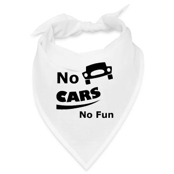 Für die Auto Freaks - Bandana - Weiß - Vorne