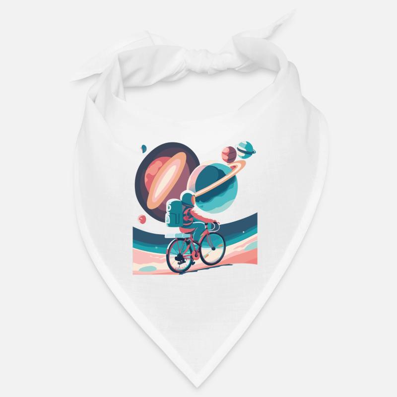 Galactic Cycling - Bandana - white