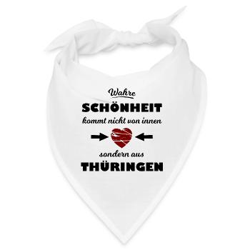 Die Thüringer kommen - Bandana - Weiß - Vorne