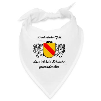 Lieber Badenser als Schwabe - Bandana - Weiß - Vorne