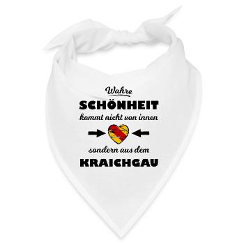 Zuhause im schönen Kraichgau - Bandana - Weiß - Vorne