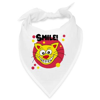 Smile! - Bandana - Weiß - Vorne