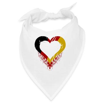 Das Heimweh nach Deutschland - Bandana - Weiß - Vorne