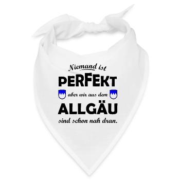 Allgäu in Süddeutschland - Bandana - Weiß - Vorne