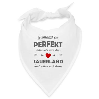 Das Sauerland in Deutschland - Bandana - Weiß - Vorne