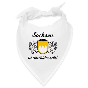 Die Fans aus Sachsen - Bandana - Weiß - Vorne