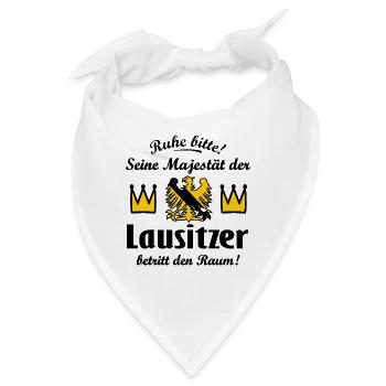 König aus der Lausitz - Bandana - Weiß - Vorne