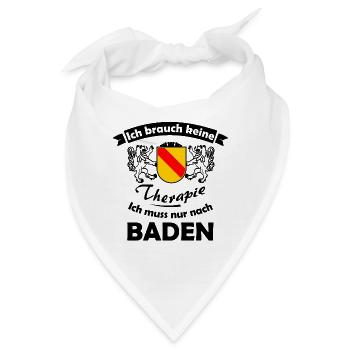 Die Badner Therapie - Bandana - Weiß - Vorne