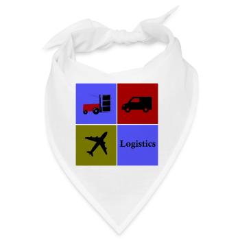 Transport und Logistik Unternehmen - Bandana - Weiß - Vorne