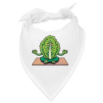 Lass uns heute Salat-Zen sein - Bandana - Weiß - Vorne