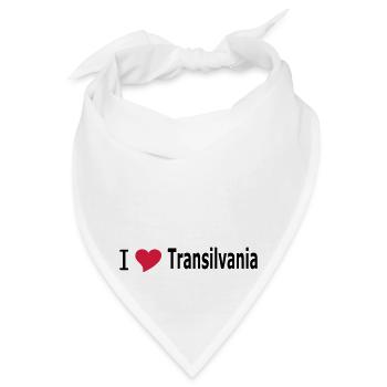 I love Transilvania - Transylvania - Siebenbürgen - Bandana - Weiß - Vorne