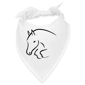 Springpferd - Bandana - Weiß - Vorne