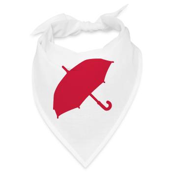 Regenschirm - Bandana - Weiß - Vorne