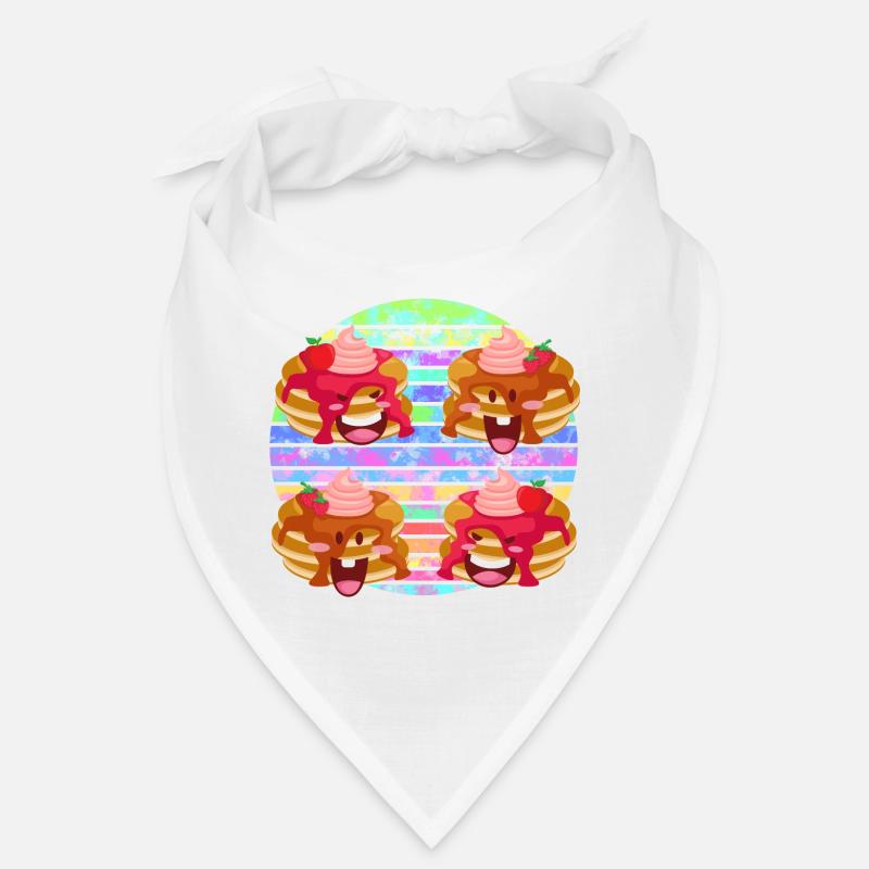 pancake fruit sauce party Bandana