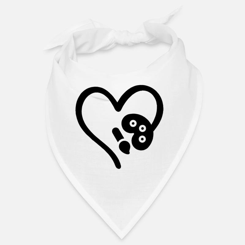 Maler Herz Kunstliebhaber Bandana