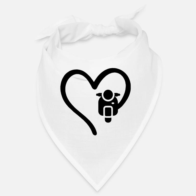 Motorroller Herz Scooter Bandana