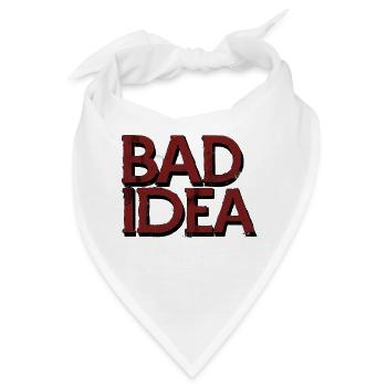 Bad Idea - Bandana - Weiß - Vorne