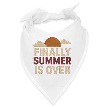 Sommerabschied mit Sonnenmotiven - Bandana - Weiß - Vorne