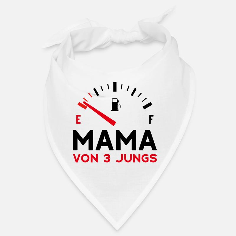 MAMA 3 SÖHNE MUTTERTAG MUTTER DREI JUNGEN Bandana