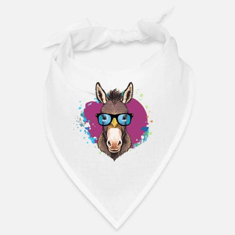 Esel,graffiti ,malerei , bunt,Nerd Bandana