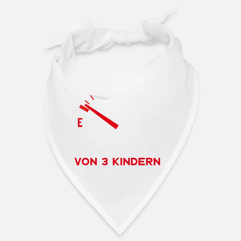 MAMA 3 KINDER MUTTERTAG - Bandana - Weiß
