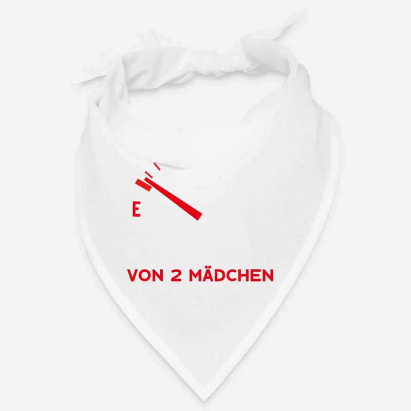 MAMA 2 MÄDCHEN ZWEI TÖCHTER MUTTERTAG - Bandana - Weiß